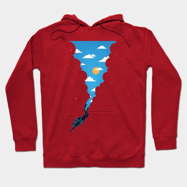 Sky Diving Hoodie by Aine Creative Designs